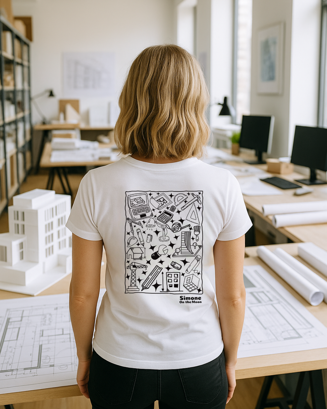 T-shirt Architecte — Blanc