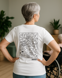 T-shirt Assistant(e) de vie — Blanc