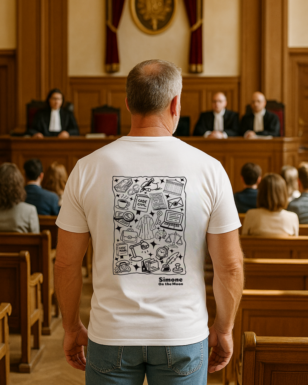 T-shirt Avocat(e) — Blanc