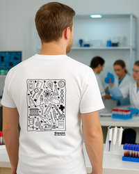 T-shirt Biologiste sanguin — Blanc