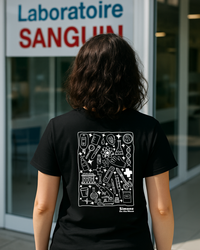 T-shirt Biologiste sanguin — Noir