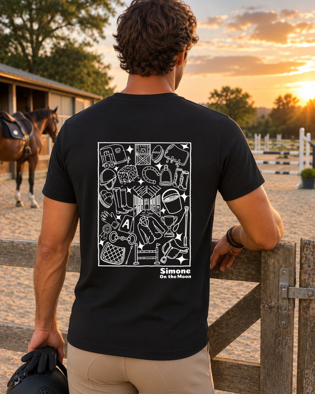 T-shirt Cavalier(ère) — Noir