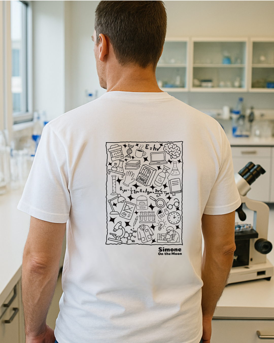 T-shirt Chercheur(se) — Blanc