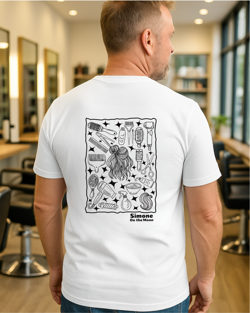 T-shirt Coiffeur(se) — Blanc