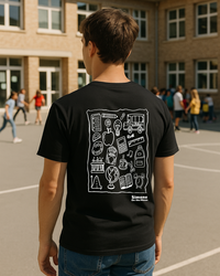 T-shirt Collégien(ne) / Lycéen(ne) — Noir