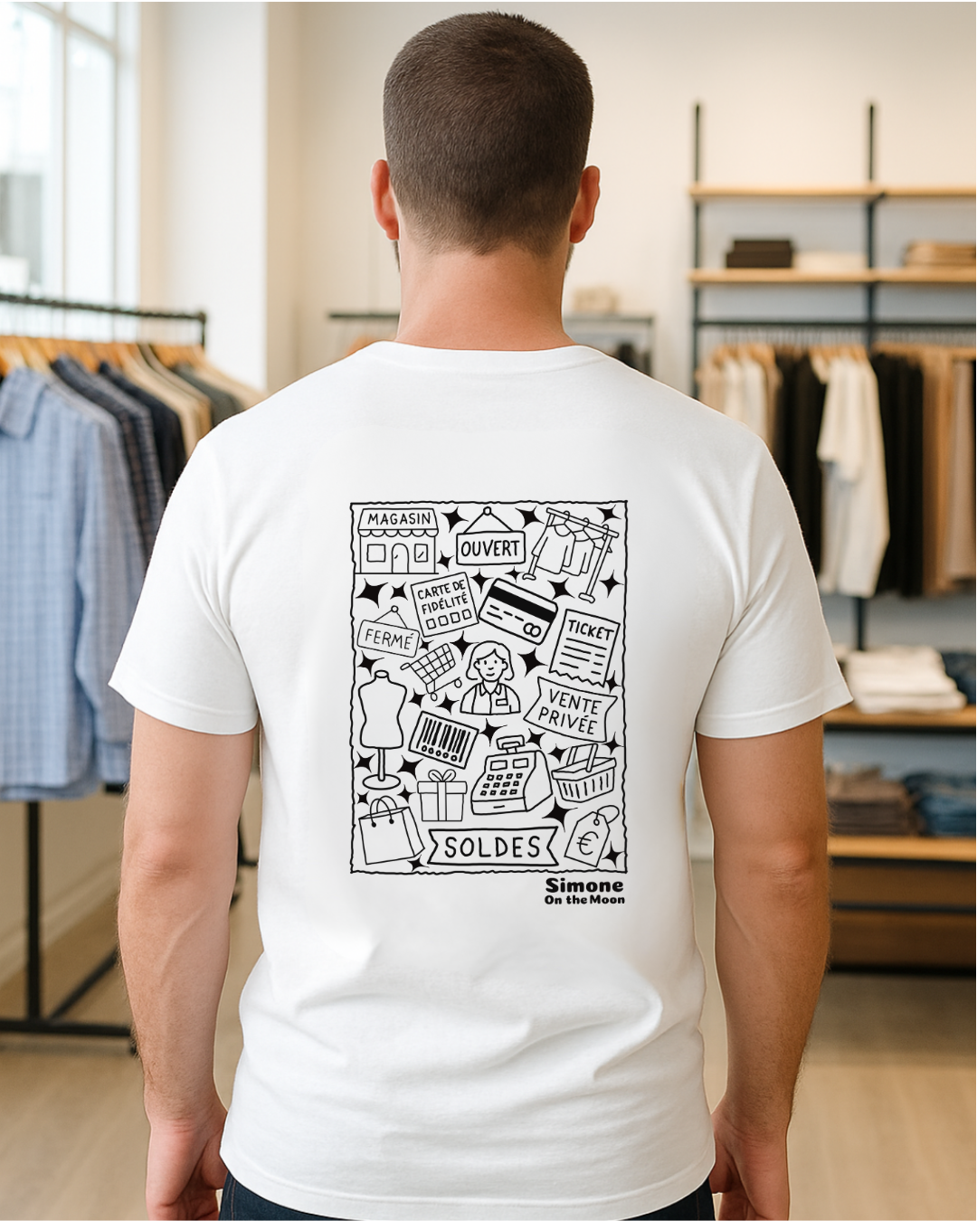 T-shirt Commerçant(e) — Blanc