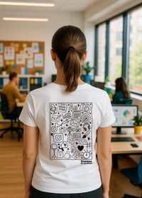 T-shirt Community manager — Blanc