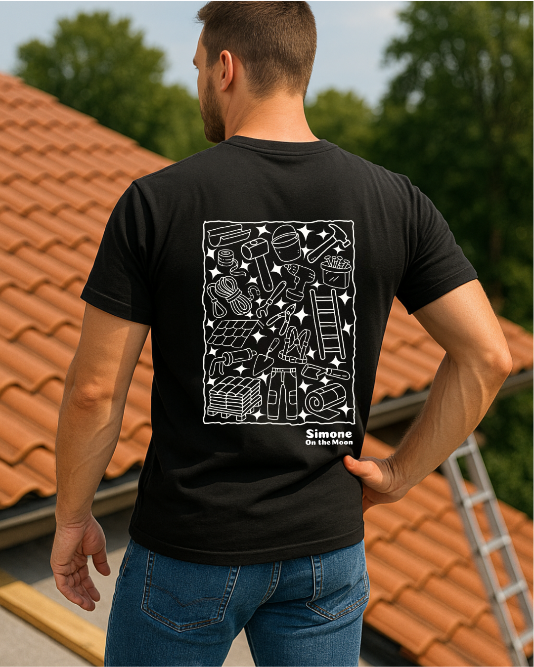 T-shirt Couvreur(se) — Noir