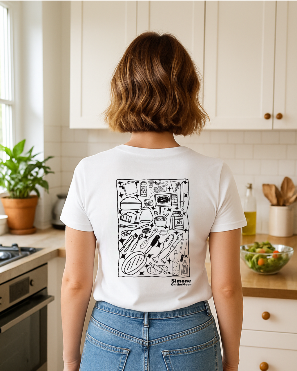 T-shirt Cuisinier(ère) — Blanc