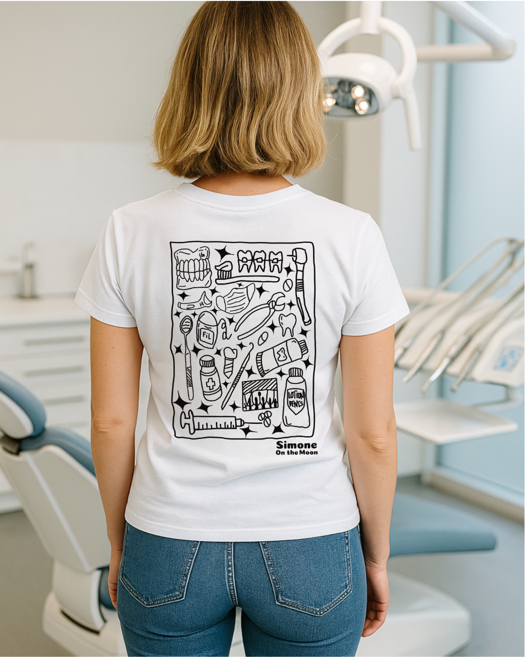 T-shirt Dentiste — Blanc