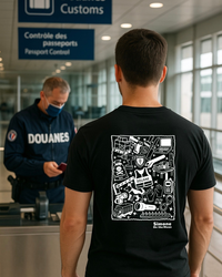 T-shirt Douanier(ère) — Noir