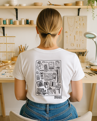 T-shirt Entrepreneur(se) en ligne — Blanc