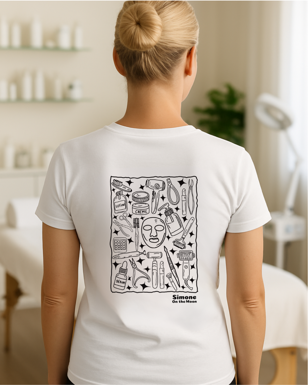 T-shirt Esthéticien(ne) — Blanc