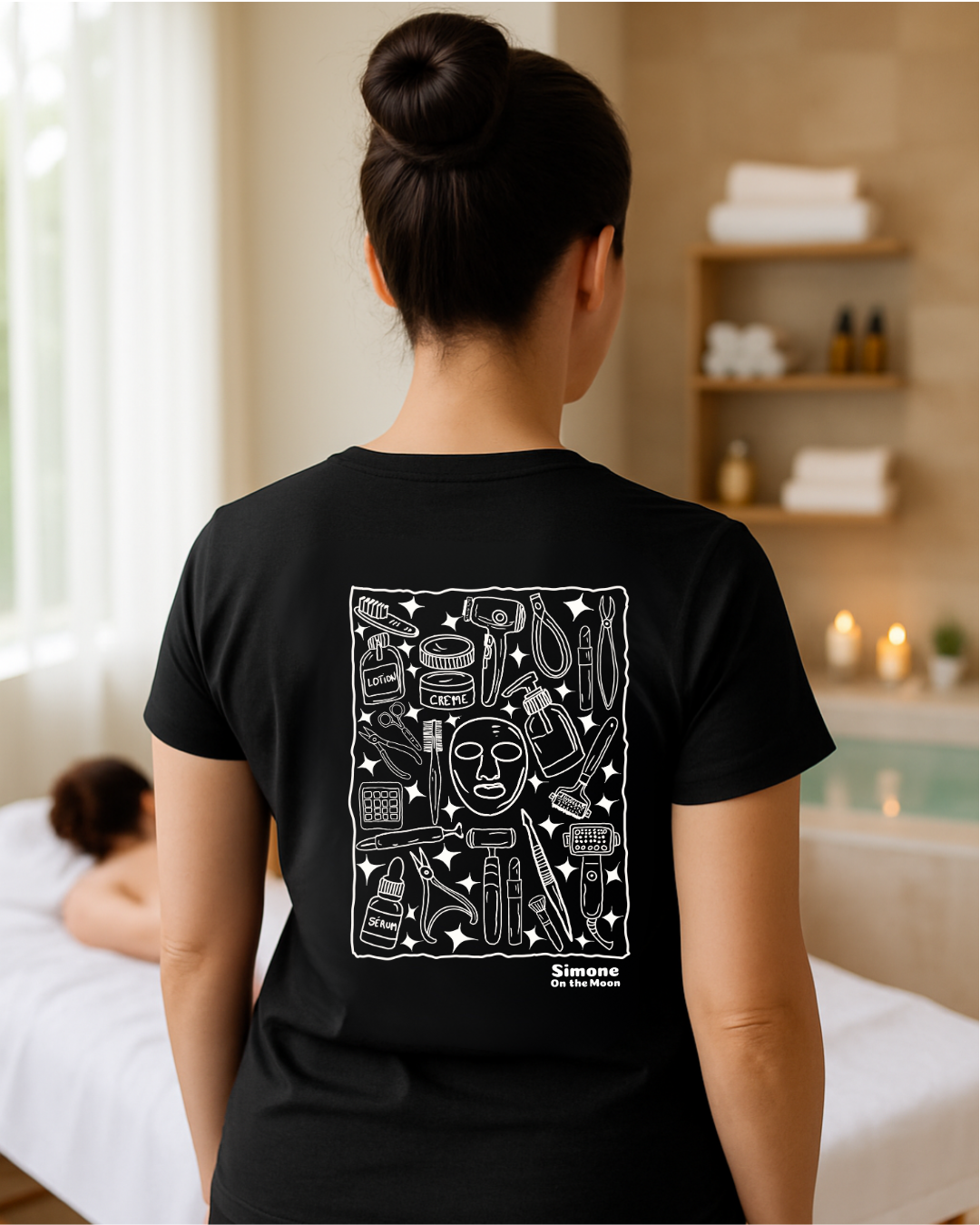 T-shirt Esthéticien(ne) — Noir