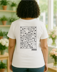 T-shirt Fleuriste — Blanc