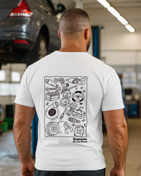 T-shirt Garagiste — Blanc