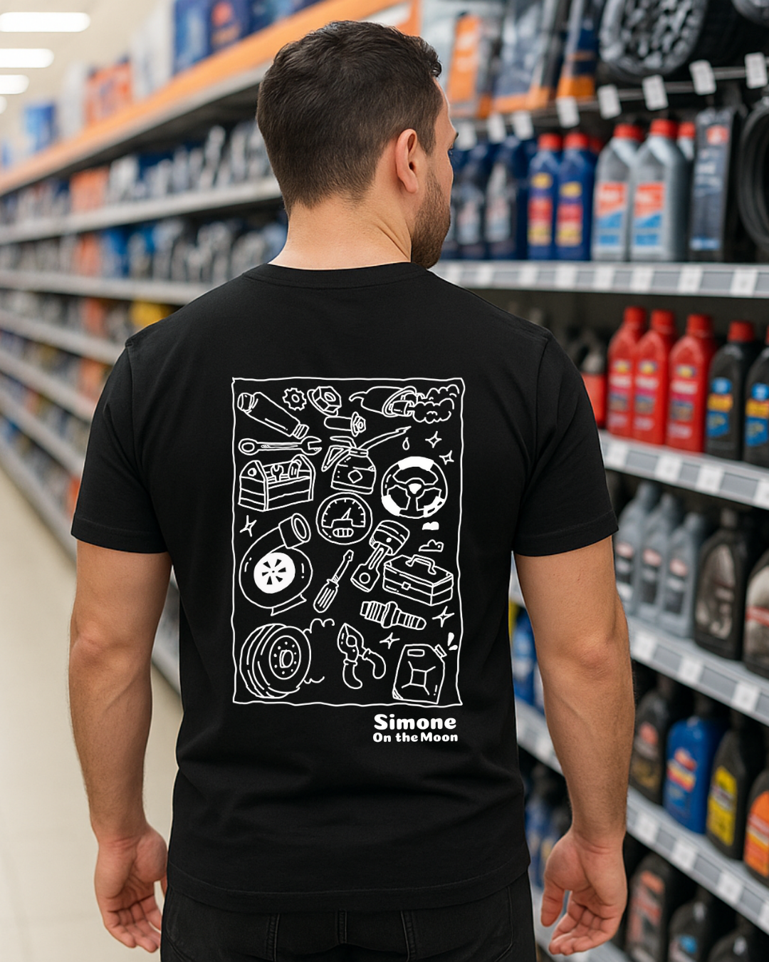 T-shirt Garagiste — Noir