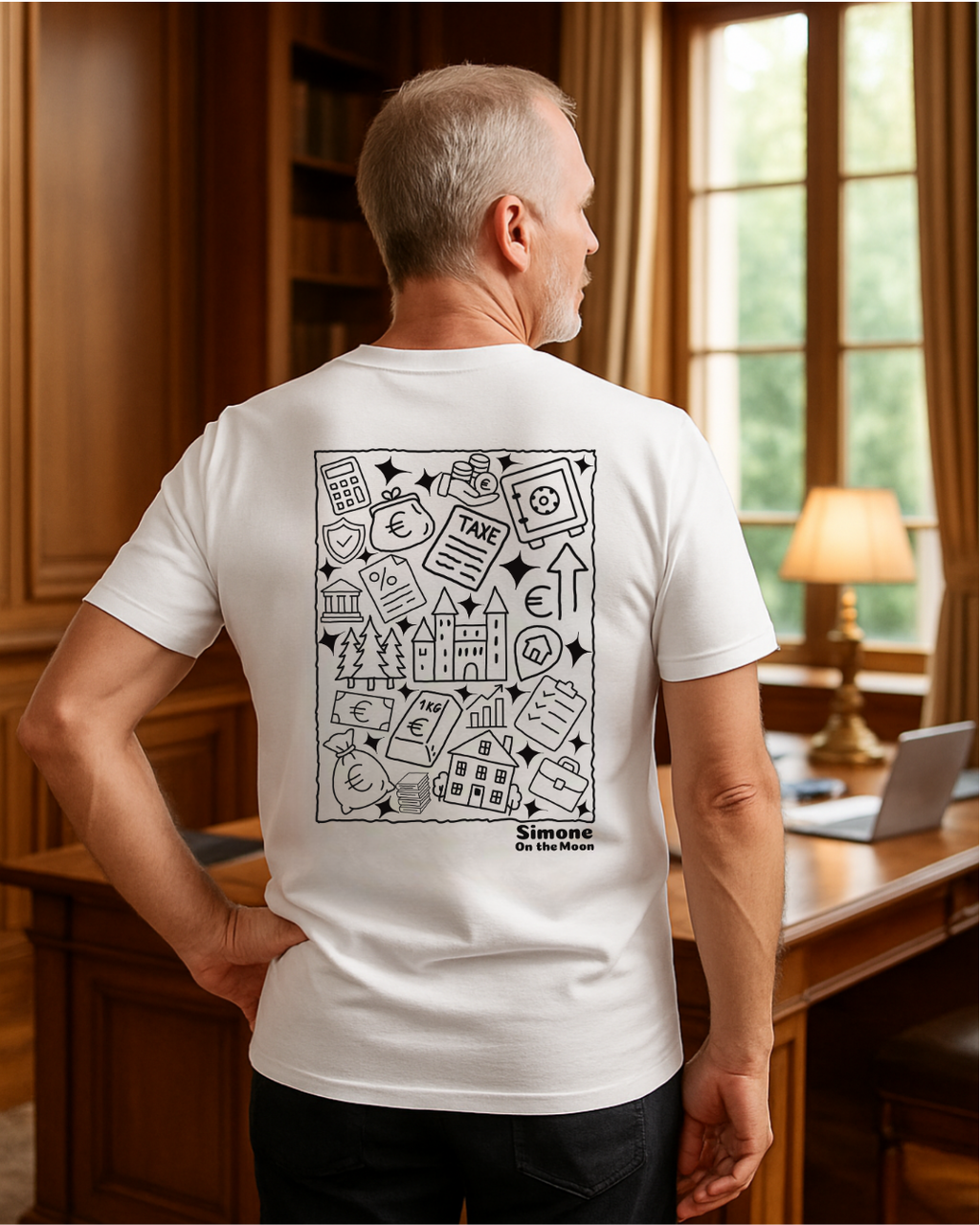 T-shirt Gestionnaire de patrimoine — Blanc