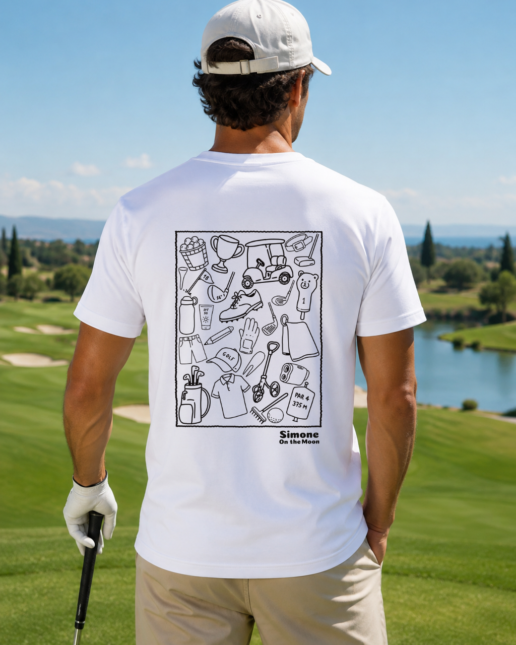 T-shirt Golfeur(se) — Blanc
