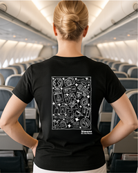 T-shirt Hôtesse de l’air — Noir