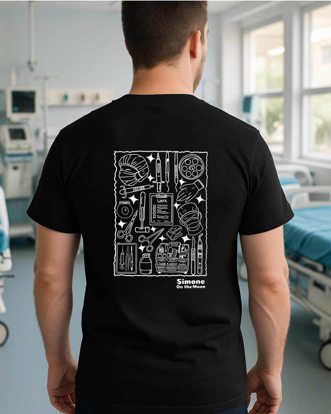 T-shirt Infirmier(ère) de bloc opératoire — Noir