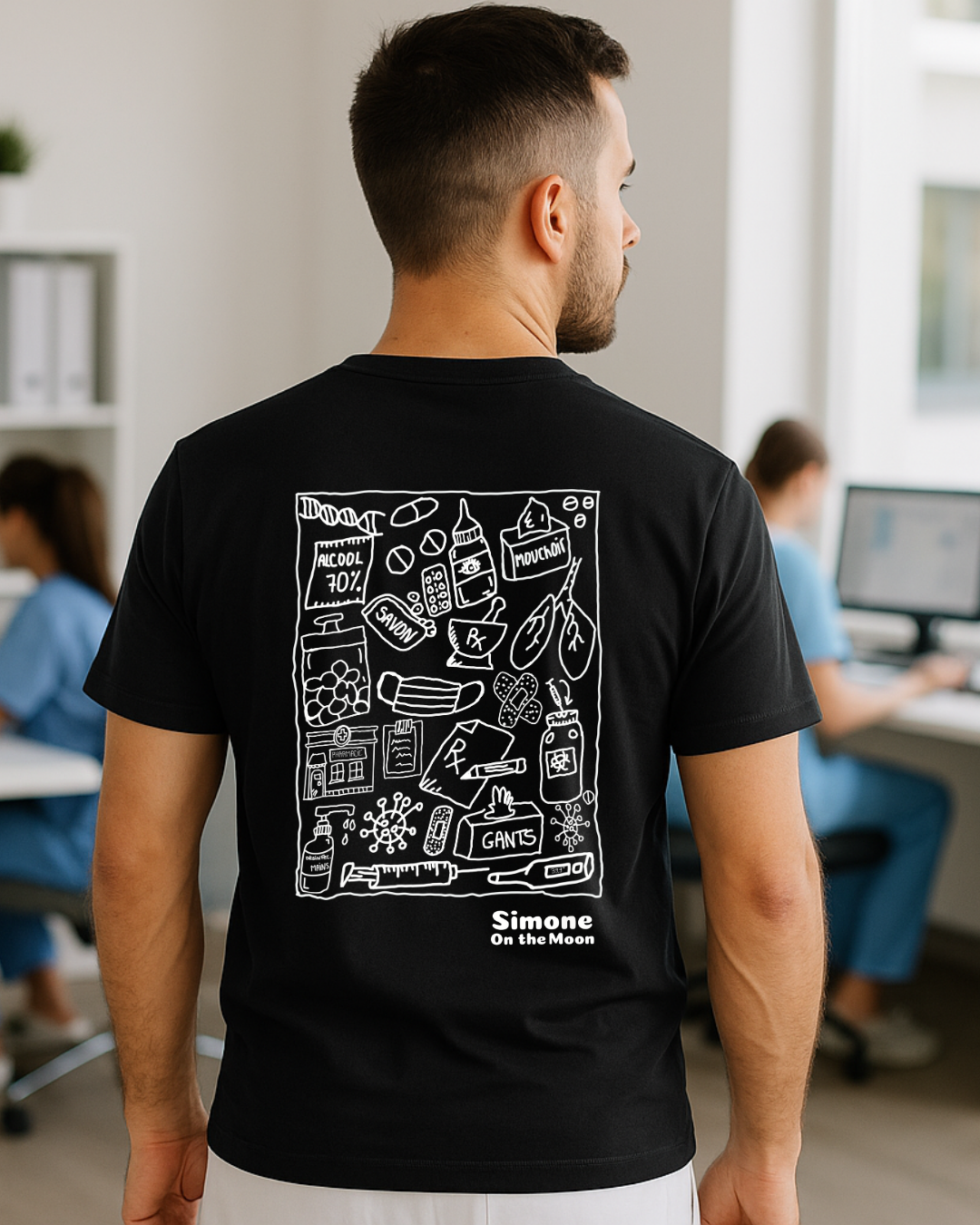T-shirt Infirmier(ère) — Noir