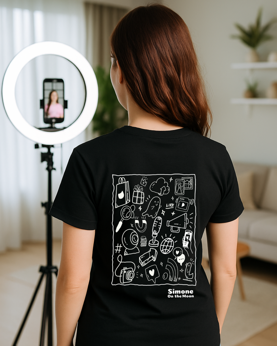 T-shirt Influenceur(se) — Noir
