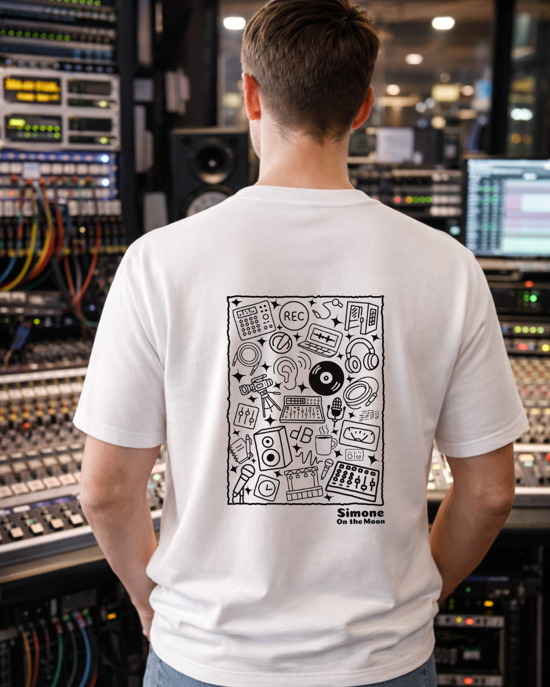 T-shirt Ingénieur(e) du son — Blanc
