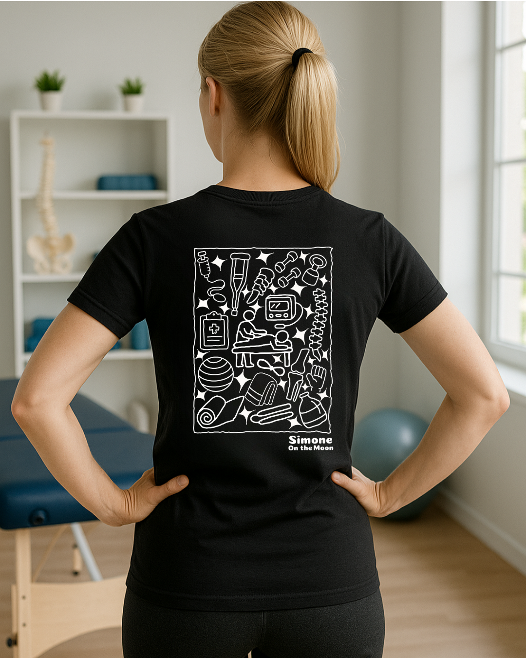T-shirt Kinésithérapeute — Noir