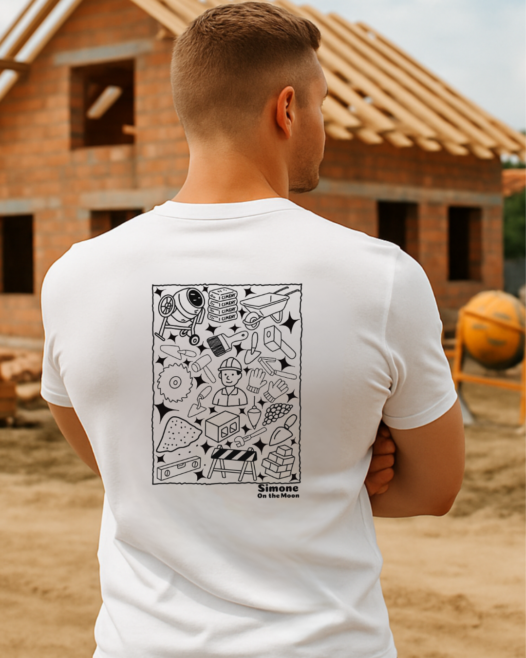 T-shirt Maçon(ne) — Blanc