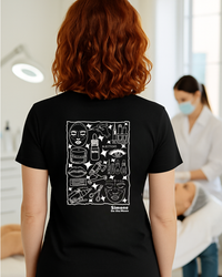 T-shirt Médecin esthétique — Noir