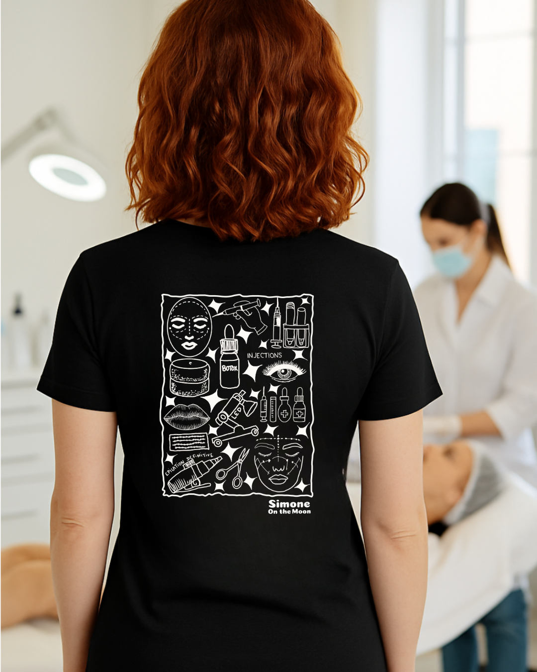 T-shirt Médecin esthétique — Noir