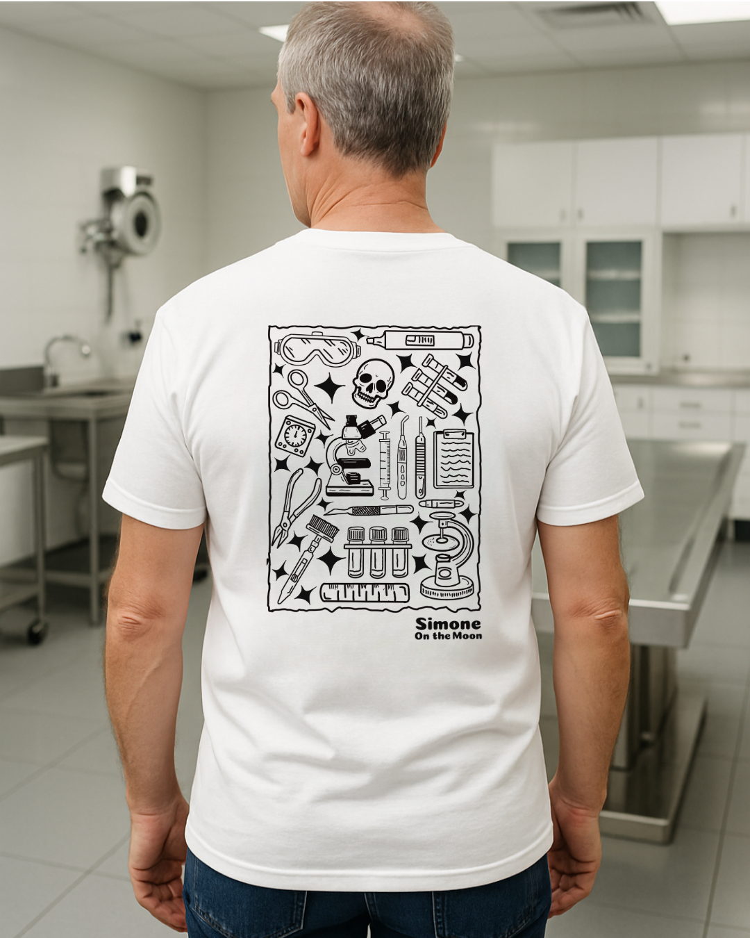 T-shirt Médecin légiste — Blanc