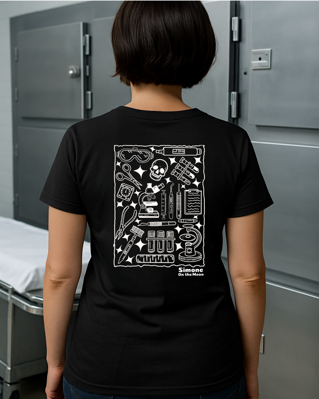 T-shirt Médecin légiste — Noir