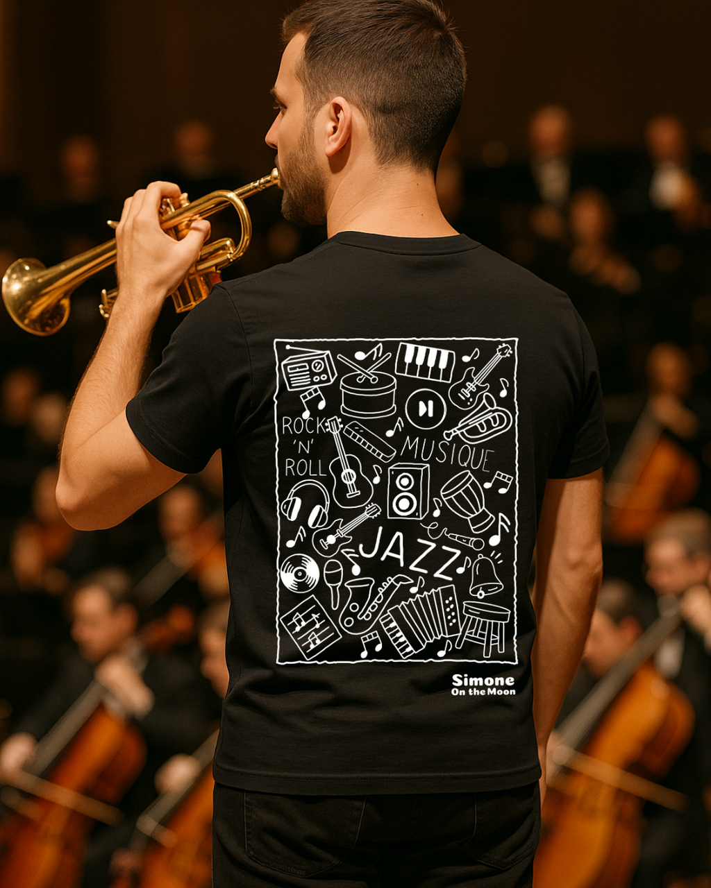 T-shirt Musicien(ne) — Noir