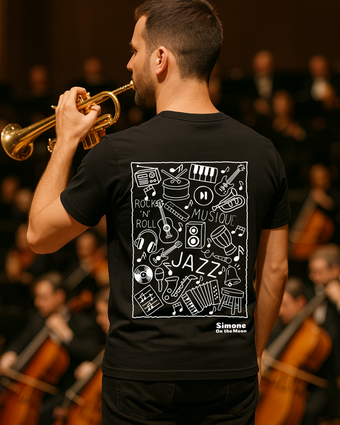 T-shirt Musicien(ne) — Noir