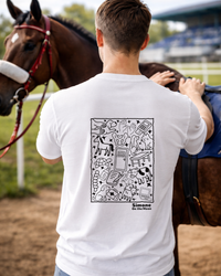 T-shirt Ostéopathe animalier(ère) — Blanc