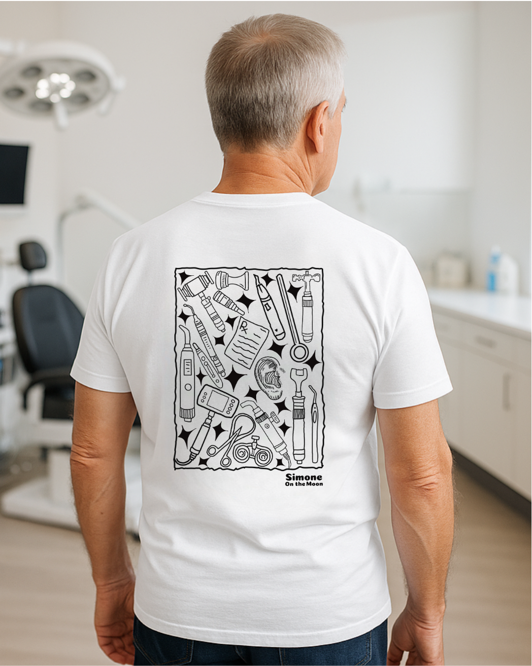 T-shirt Oto-rhino-laryngologiste — Blanc