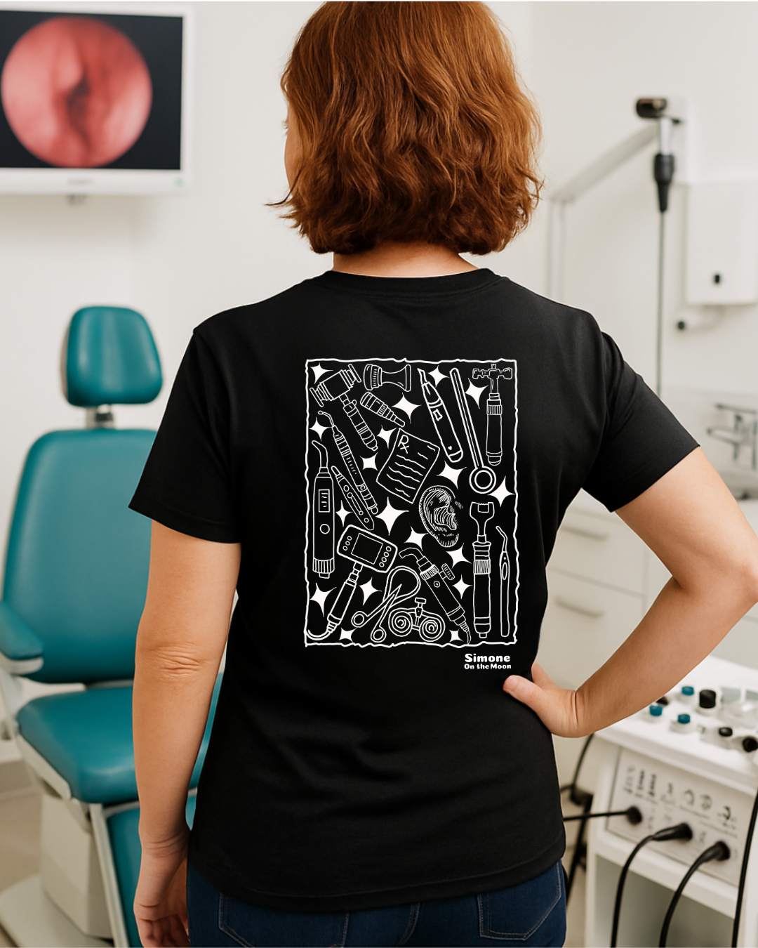 T-shirt Oto-rhino-laryngologiste — Noir
