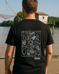 T-shirt Pêcheur(se) — Noir