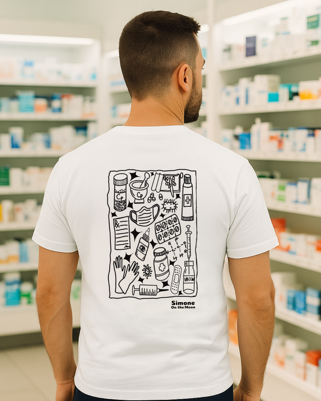 T-shirt Pharmacien(ne) — Blanc