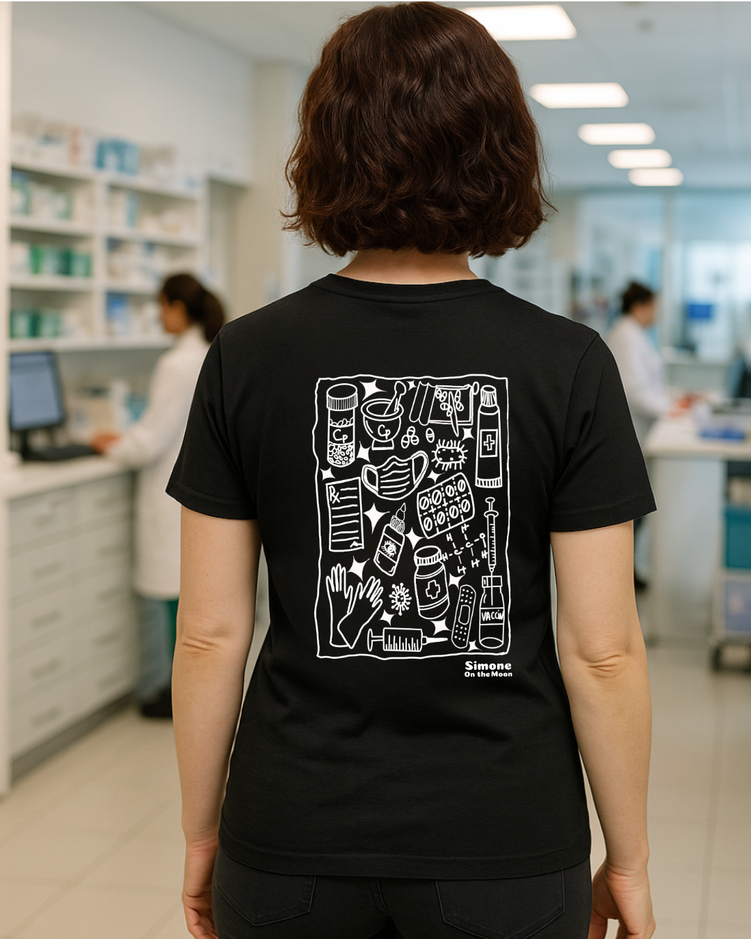 T-shirt Pharmacien(ne) — Noir