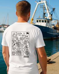 T-shirt Poissonnier(ère) — Blanc