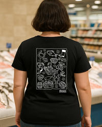 T-shirt Poissonnier(ère) — Noir