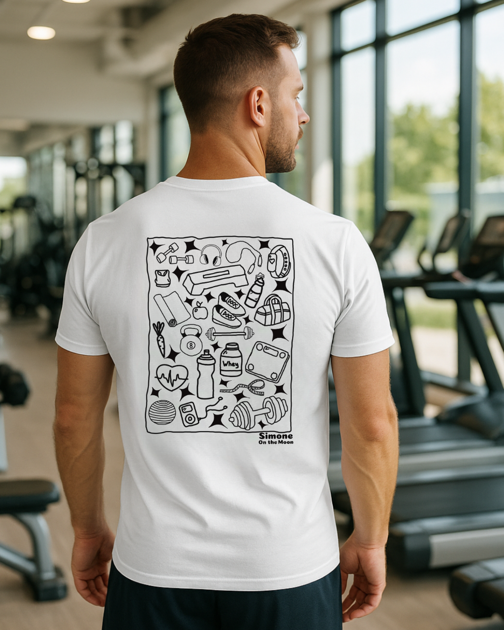 T-shirt Prof de sport — Blanc