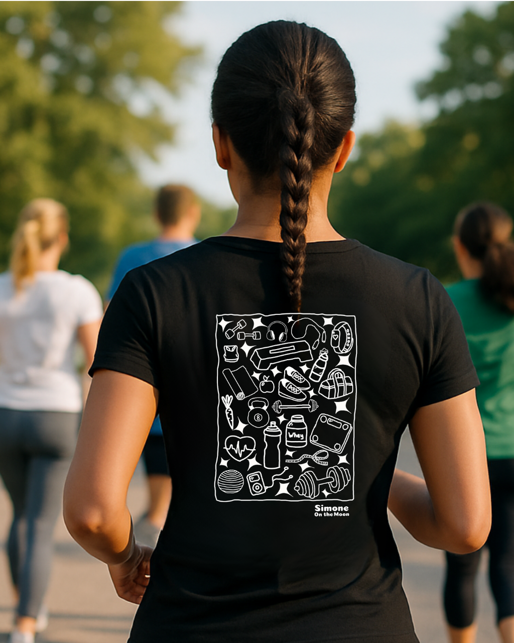 T-shirt Prof de sport — Noir