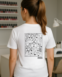 T-shirt Prothésiste ongulaire — Blanc