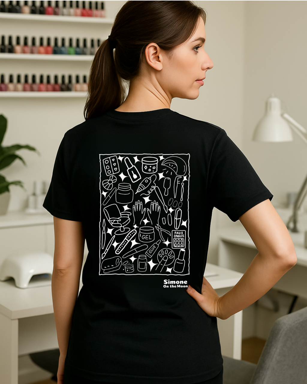 T-shirt Prothésiste ongulaire — Noir
