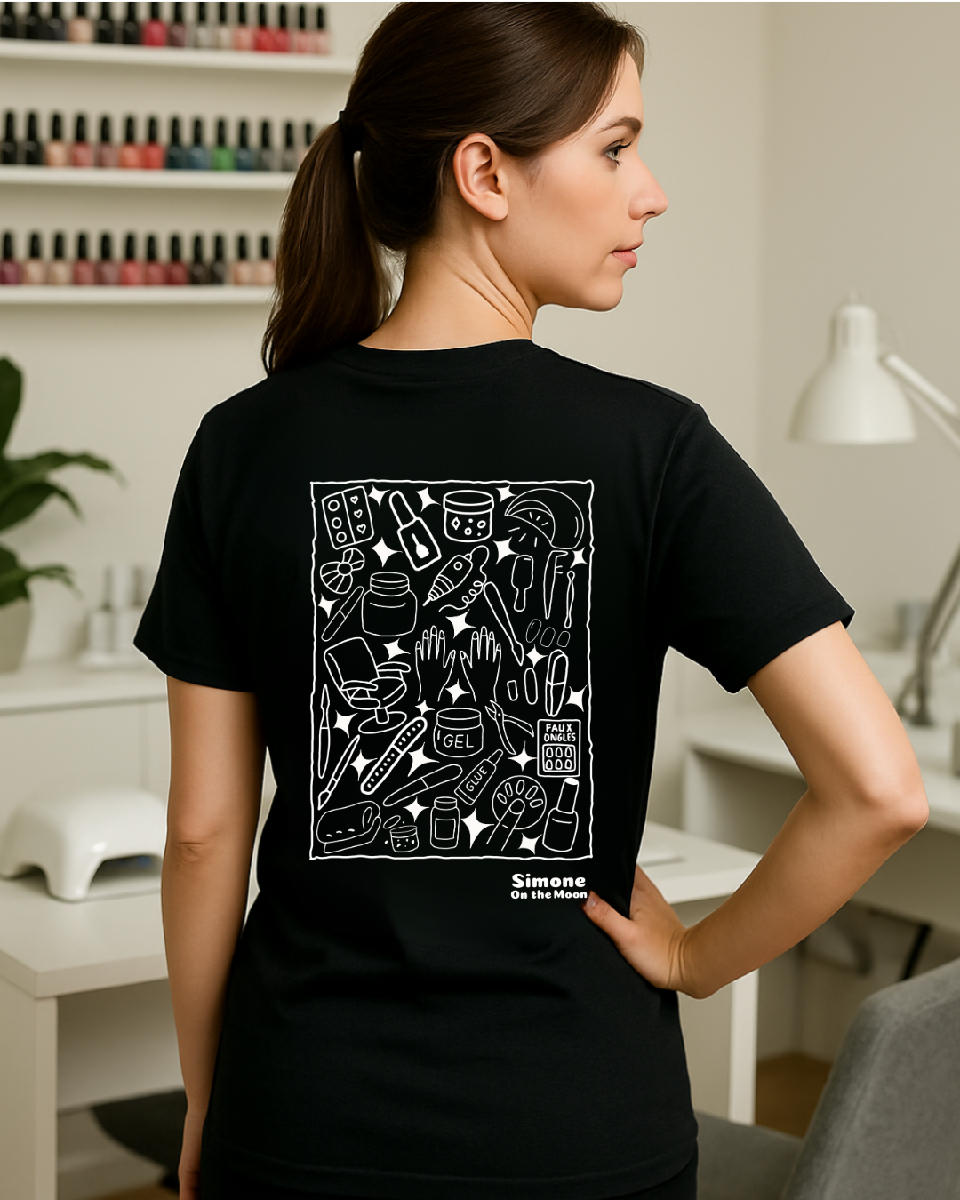 T-shirt Prothésiste ongulaire — Noir
