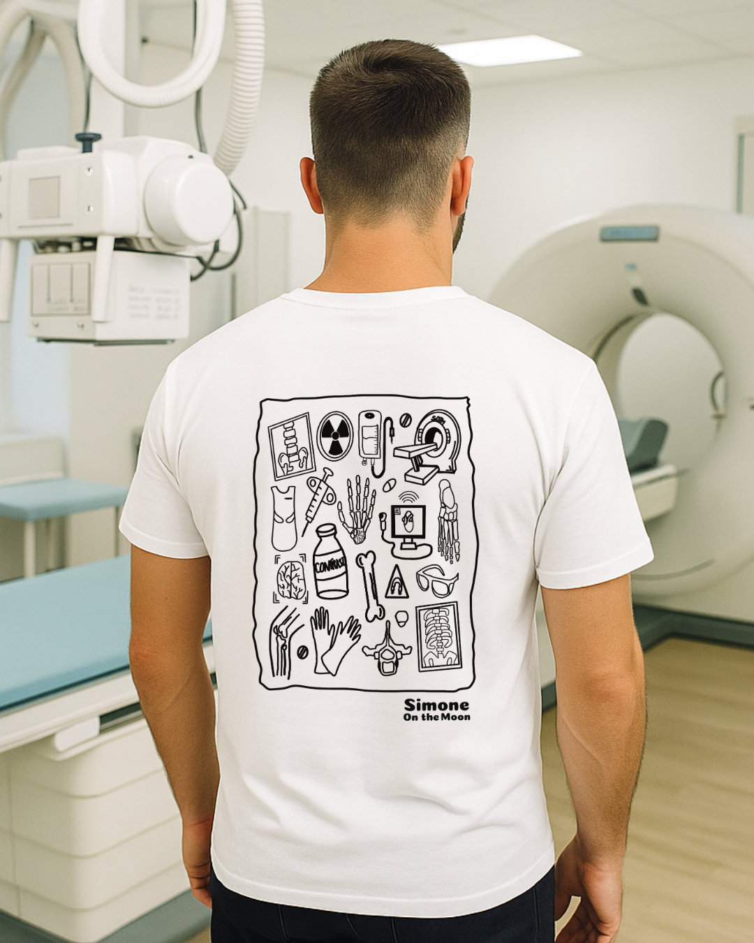 T-shirt Radiologue — Blanc